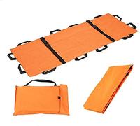 SHENGANG Civière Souple Portable, Civière De Sauvetage d'urgence, Civière Souple De Transport De Patient Pliable, Civière Souple Étanche 12 Poignées Civière Pliante De Sauvetage d'urgence,Orange