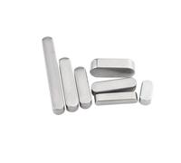 SHENGG 1/2/5/10pc M3 M4 M5 M6 à M14 GB1096 304 A2-70 acier inoxydable Rectangle extrémité ronde Type A clé plate parallèle rouleau arbre goupille(2pcs 10x8mm (Sxh),22mm)