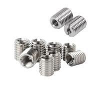 SHENGG Adaptateur de filetage autotaraudeur M2 M2.5 M3 M4 M5 M6 M8 M10 M12 fendu intérieur extérieur, écrous à vis, manchon convertisseur(Length 20mm,M4xM6-(10pcs))