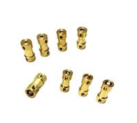 SHENGG Coupleur en laiton, Joint de Transmission, adaptateur de manchon, connecteur d'extension d'arbre de moteur 2mm 2.3mm 3mm 3.17mm 4mm 5mm 6mm(2mm-2mm-2Pcs)