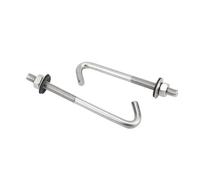 SHENGG Crochet carré en acier inoxydable M5 M6 304, vis de forme spéciale, crochet rond, boulon à Angle droit(Straight hook,M1.8)