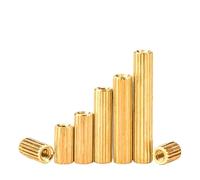 SHENGG Cylindre moleté M2, colonne en cuivre, filetage interne, vis en laiton, écrou de colonne d'isolation à Double passage(M2x27mm (20Pcs))