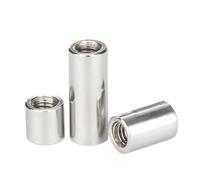 SHENGG Écrou de couplage cylindrique en acier inoxydable 304, M2 M2.5 M3 M4 M5 M6 M8 M10 ~ M16, Extension épaisse, Joint de colonne ronde(OD6xM4x8 (20pcs))