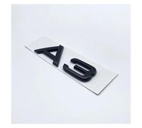 SHENGG Emblème de Lettres et Chiffres 3D for A3 A4 A5 A6 A7 A8 Q2 Q3 Q5 Q7, Plaque signalétique for Couvercle de Coffre de Voiture, Badge Logo Autocollant chromé Noir Brillant(Glossy Black A3)