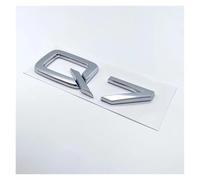 SHENGG Emblème de Lettres et Chiffres 3D for A3 A4 A5 A6 A7 A8 Q2 Q3 Q5 Q7, Plaque signalétique for Couvercle de Coffre de Voiture, Badge Logo Autocollant chromé Noir Brillant(Silve Q7)