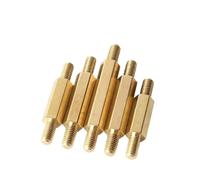 SHENGG Entretoise hexagonale en laiton for carte mère, mâle à mâle, vis d'espacement de goujon de Support PCB, vis de piliers M3 M4, entretoises hexagonales(M3x6 19 6(10pcs))
