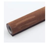 SHENGG Faux daim de luxe en cuir PU autocollant for intérieur de voiture, canapé, vêtement, patchs autocollants, boîte à bijoux, tissu velours DIY(Brown,20x150cm)