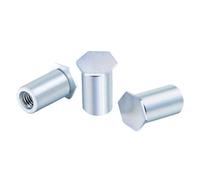 SHENGG Goujon à riveter Trou borgne Pièce de rivetage Plaque de pression Vis Écrou M2 M2,5 M3 Goujons à tête hexagonale(5mm,M2-(100pcs))