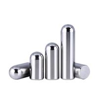 SHENGG Goupille de positionnement cylindrique à tête ronde en acier inoxydable 304, broche d'arbre, dé à coudre solide, axe optique, barre ronde M2M2.5M3M4M5M6 ~ M12(M6 (10Pcs),16mm)