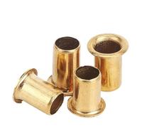 SHENGG Rivet en laiton M0.9 ~ M1.5M2M3M4M5M6, presse creuse, trou d'air, boucle, anneau traversant, cuivre à travers le noyau, Rivet en cuir(3mm,M1.5 (500Pcs))