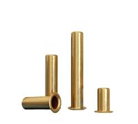 SHENGG Rivets tubulaires en cuivre, trous traversants, œillets, Circuit imprimé, Rivets en laiton, bouton, Rivets en cuivre creux M0.9 ~ M2.3(M2.3-100PCS,6mm)