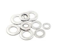 SHENGG Rondelle plate en acier inoxydable M1.6 M2 M2.5 M3 M3.5 M4 M5 M6 M8 M10 M12 M14 M16 M18 M20 M22 M24 GB97 DIN125 A2 70 304, joint uni(50pcs M2)