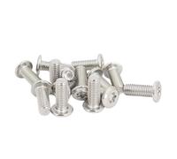 SHENGG Vis antivol à Six lobes chanfreinés M4 ~ M8 en acier inoxydable 304, grandes vis à rivets for meubles à tête plate(M5x14mm(20pcs))