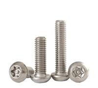 SHENGG Vis antivol intérieure à tête ronde en prune avec aiguille, boulon de forme spéciale, tête cylindrique en acier inoxydable 304 M3M4M5 ~ M12(40mm,M4 (30Pcs))