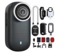 shenghuo Mini caméra portable 4K avec ultra grand angle, carte de 64 Go et étui étanche - Pendentif magnétique, clip arrière, vision nocturne pour animaux de compagnie, maison, forces de l'ordre
