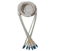 SHENGJIELIU Câble de raccordement Fibre Optique LC-LC d'intérieur - Cordon de raccordement 4 Fibres(5m 2pcs,LC A-LC A)