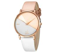 SHENGKE Classique Simplicité Femmes Montre Bracelet en Cuir Véritable Femmes Élégantes Montres Dames Montre-Bracelet(White-Marble)