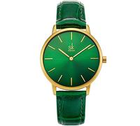 SHENGKE Ladies Montre-Bracelet Creative Femme Marque de Montres de Luxe Montre Robe en Maille Femme Montre (Green)