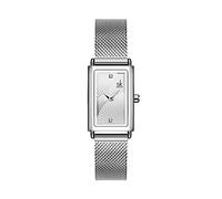 SHENGKE Montre Femme Rectangle Montre À Quartz avec Acier Inoxydable Milanese Mesh Band Business Classe Casual Robe Montre