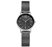 SHENGKE Montres Femmes£¬Mesh Ceinture Quartz Montre ¨¦tanche Mode Simple Ladies Montre-Bracelet Femmes Montres Noir¡