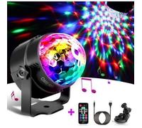 SHENGLU-Lampe de ScèneJeux de lumière Soirée Boule à Facette à Télécommande LED Disco Eclairage DJ spot Soirée