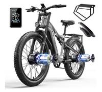 Shengmilo S600 - Vélo électrique 26 ""- Moteur 2000W - Batterie Samsung 48V/17,5Ah - Suspension intégrale - Frein à huile