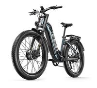 Shengmilo S700 PRO Vélo électrique, batterie 48V 25Ah, double moteur 2×1000W, Shimano 7-vitesses, pneus fat CST 26×3,0