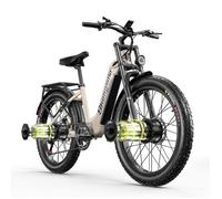 Shengmilo S700 - Vélo électrique 26"" - 2000w Dual Motor - Batterie 48V17.5Ah - Autonomie 60km - fat bike electrique - Brun