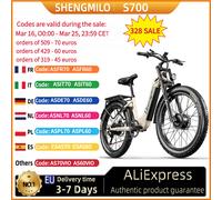 Shengmilo S700 velo electrique adulte 2000W double moteur vélo électrique, 48V17.5AH Batterie Amovible ,ebike,électrique fat bike,26 pouces vélos électriques , vtt electrique S700