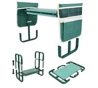 Shengou Banc de Jardinage Pliable 2 en 1, 60x52x27cm Tabouret Agenouilloir de Jardin, Tabourets de Jardinage, Repose Genoux Jardin, avec Pochette de Rangement avec Coussin Doux en EVA (Vert)