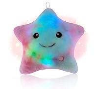 Shengou Coussin Etoile Lumineux,Coussin Lumineuses,CoussinMoelleux,étoiles Oreiller,LED étoiles Oreiller,Décoratif Chambre