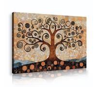 SHENGPOSTER Art mural rétro country design Toile Ancient Tree of Life Photos pour chambre Salon déco maison prêt à être accroché 40x56cm cadre intérieur
