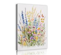 SHENGPOSTER Coloré Boho Moderne Art mural Décor Printemps Fleurs Bouquet Toile Photo Murale Pour Salon Chambre Ferme Maison Décoration 50x75cm Cadre intérieur