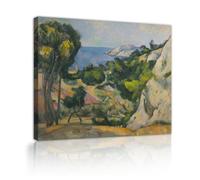 SHENGPOSTER Paul Cézanne Impressions sur toile Art mural pierres et carrière impressionniste célèbre peinture réplique toile art mural chambre bureau affiche décor 38x50cm Cadre intérieur