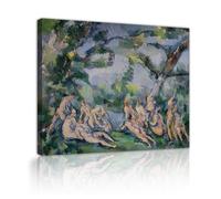 SHENGPOSTER Paul Cézanne les grandes baigneuses Impressions sur toile impressionniste art esthétique art mural Décor pour salon salle à manger et chambre à coucher 45x58cm Cadre intérieur