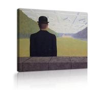 SHENGPOSTER René Magritte Surréalisme Impression sur toile le grand siècle célèbre peinture réplique Wall Art affiche salon décoration intérieure prêt à accrocher 45x58cm Cadre intérieur