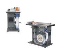 SHENGQION Étiqueteuse Automatique À Angle Droit avec Corps Métallique Et Écran Tactile, Machine D'étiquetage des Coins Haute Vitesse pour Étiquettes Autocollantes Rondes Et Carrées Transparentes