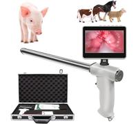 SHENGQION Livestock Visual Insemination Gun, Sonde INOX avec Canal d'air, Écran Rotatif Réglable 4.3", Équipement Reproduction pour Bovins, Porcins, Ovins, Équins Et Canidés(Pig,Standard)