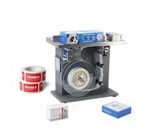 SHENGQION Machine À Étiqueter Automatique Haute Vitesse pour Boîtes avec Application D'étiquettes À 90 Degrés sur Les Coins, Machine À Étiquettes Pelables avec Écran Tactile