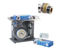 SHENGQION Machine Automatique pour Étiquettes Rondes Transparentes avec Application À Angle Droit, Applicateur D'étiquettes De Bureau avec Haute Précision pour Les Sceaux Anti-effraction