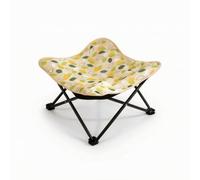 ShengQuanHao Lit de Repos Pliable pour Animaux Lit Élevé Tapis de Couchage Portable Tissu Lavable Pliage Rapide Convient à Chien et Chat Intérieur Extérieur Bureau, Yellow Leaf