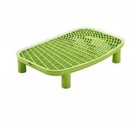 ShengQuanHao Tapis de Contrôle de Litière pour Chat avec Double Couche Plateau Intégré Structure Antidéversement et Surface Lavable Adapté à la Maison et aux Propriétaires de Chats, Vert