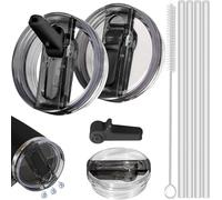 Shengruili Lot de 2 couvercles pour Stanley Cup 40 oz, couvercle anti-fuite, couvercle de rechange anti-fuite, pour Stanley Cup, accessoires de coupe Stanley, pailles pour Stanley Cup