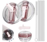 Shengruili Lot de 2 couvercles pour Stanley Cup 40 oz, couvercle anti-fuite, couvercle de rechange anti-fuite, pour Stanley Cup, accessoires de coupe Stanley, pailles pour Stanley Cup