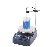 SHENGSHIYU Agitateur Magnétique Chauffant 200-1500 TR/Min 3L, Mélangeur Magnétique à Plaque Chauffante Max. 280 °C, Agitateur de Labo avec Écran LED pour Recherche Étude Expérience