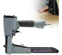 SHENGSHIYU Agrafeuse Pneumatique,Plage D'agrafage 15-18mm,Capacité 100 Agrafes,Largeur D'agrafes 35mm,Poignée Antidérapante,Compact & Portable,Cloueuse pour Fermeture De Cartons