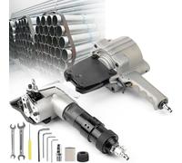 SHENGSHIYU Cercleuse Feuillard Acier,Séparé,Tendeuret Coupeur-Scelleur,Entrée d'air en Acier Inoxydable,Pneumatique Feuillard pour Cercleuse Largeur Bande Acier 32mm/1.26inch