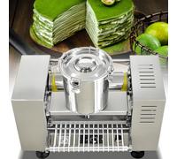 SHENGSHIYU Crêpière électrique Professionnel Comprend Cuve en Acier Inoxydable Bande Transporteuse Rouleau à Pâte et Plateau Dissipation Thermique Automatique Diamètre de Crêpe 10in