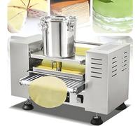 SHENGSHIYU Crepiere Electrique Professionnelle Comprend Cuve en Acier Inoxydable Bande Transporteuse Rouleau à Pâte et Plateau Plage de Température 150-200°C Diamètre de Crêpe 8in