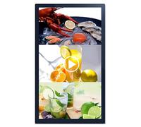 SHENGSHIYU écran Dynamique Publicitaire,Diffusion à Distance/par Clé USB,Mode Paysage/Portrait,Murale écran Publicitaire Intérieur pour Lire des Vidéos/Images 49"